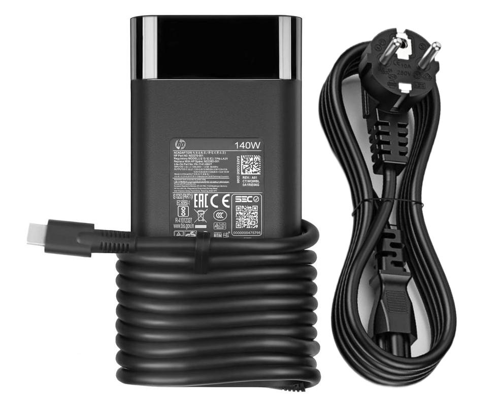 140W USB-C Origineel HP N22270-001 N22282-001 N22270-003 Adapter Oplader + Netsnoer