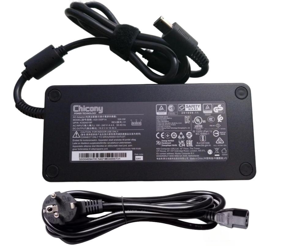 19.5V 16.92A 330W Origineel Chicony A20-330P1A Adapter Voeding Oplader + Netsnoer