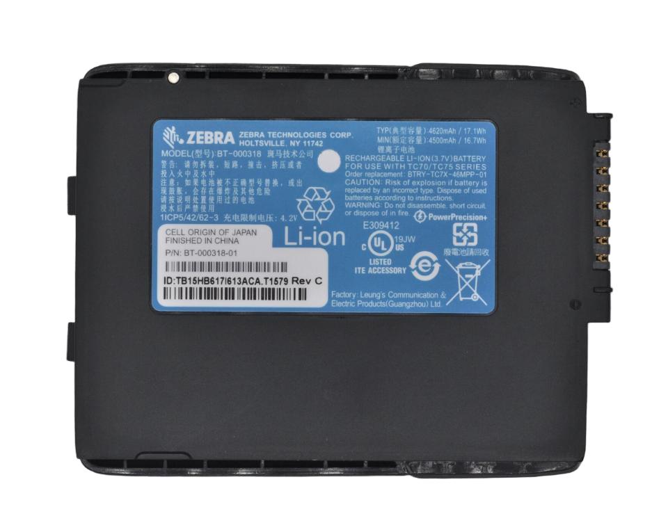 4620mAh 17.1Wh Origineel Accu Batterij Voor Zebra BT-000318