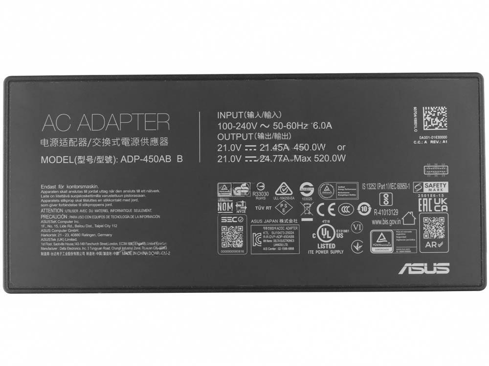 Origineel 450W/520W Asus 0A001-01630000 Rectangle Conn Adapter Voeding Oplader + Netsnoer Origineel 450W/520W Asus 0A001-01630000 Rectangle Conn Adapter Voeding Oplader + Netsnoer