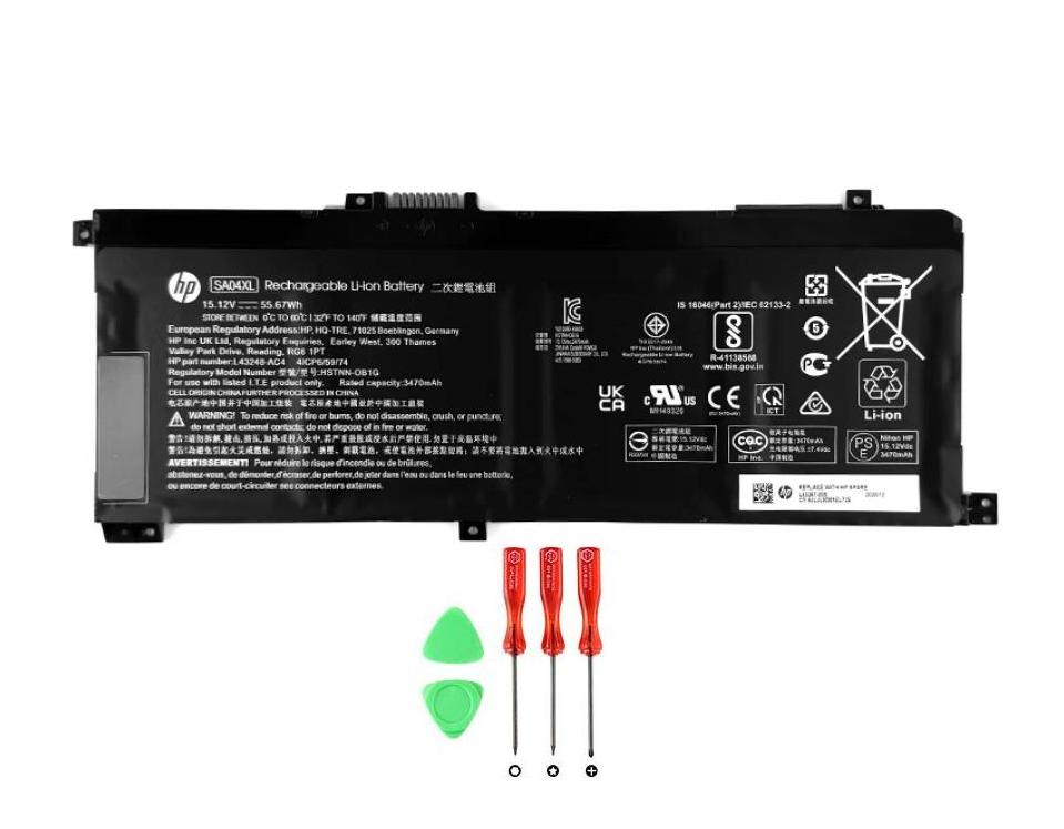 3470mAh 55.67Wh Origineel Accu Batterij Voor HP HSTNN-0B1F HSTNN-0B1G HSTNN-OB1F