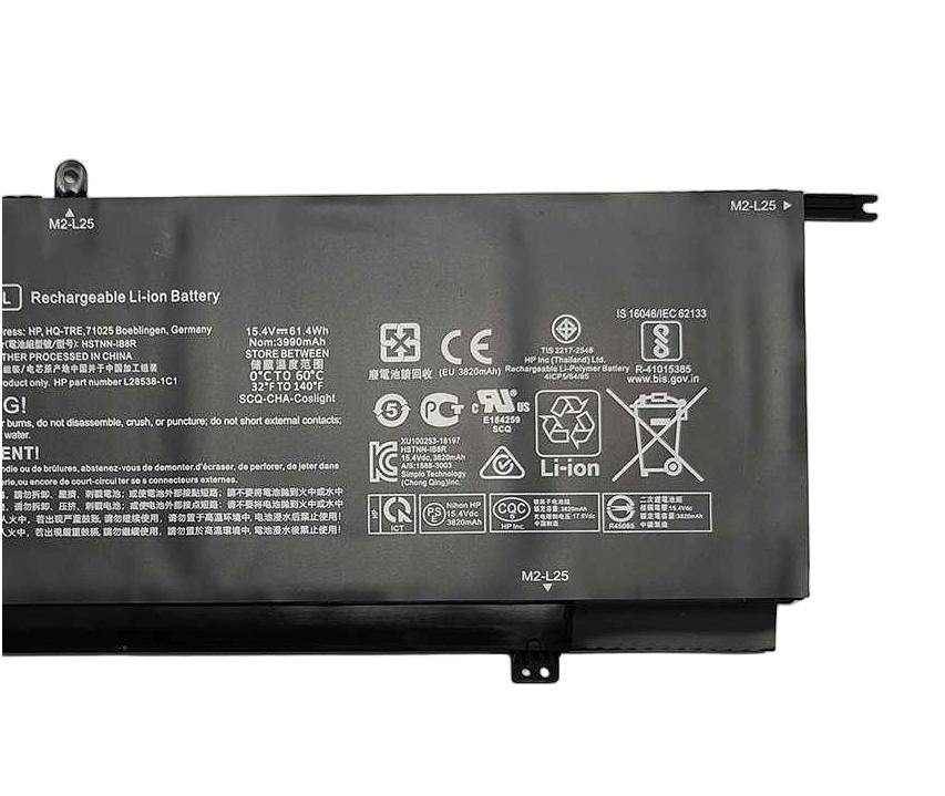 3990mAh 61.4Wh Origineel Accu Batterij Voor HP L28764-005 TPN-Q185 3990mAh 61.4Wh Origineel Accu Batterij Voor HP L28764-005 TPN-Q185