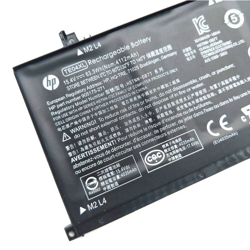 63.3Wh 4112mAh HP Omen 15-ax200ns 15-ax200nt Accu Batterij 63.3Wh 4112mAh HP Omen 15-ax200ns 15-ax200nt Accu Batterij