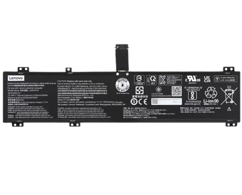 Origineel 5182mAh 80Wh Accu Batterij voor Lenovo L22L4PC0