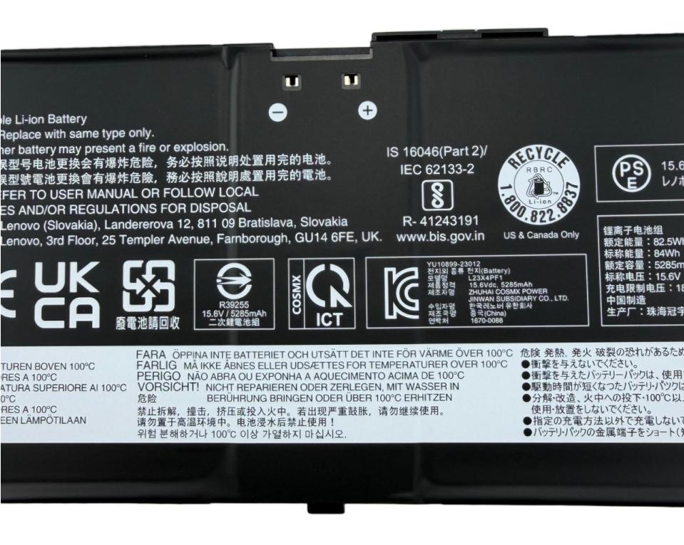5385mAh 84Wh Origineel Accu Batterij voor Lenovo 83D2004ASC 83D2004BSC 83D2004KTR 5385mAh 84Wh Origineel Accu Batterij voor Lenovo 83D2004ASC 83D2004BSC 83D2004KTR