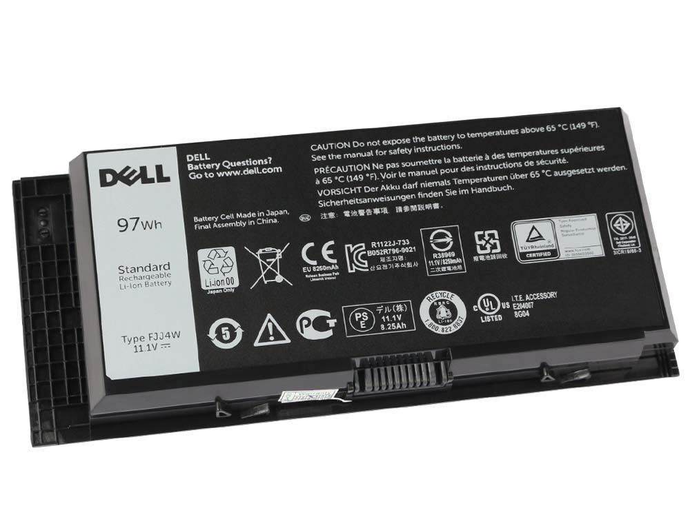 9 Cell 97Wh Dell 0GP45C 0J5MXY 0PGWP3 Accu Batterij